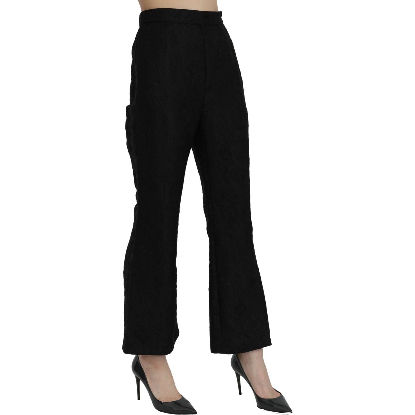 Dolce & Gabbana Chic High Waist Flared Cropped Pants Jeans & Pants Dolce & Gabbana