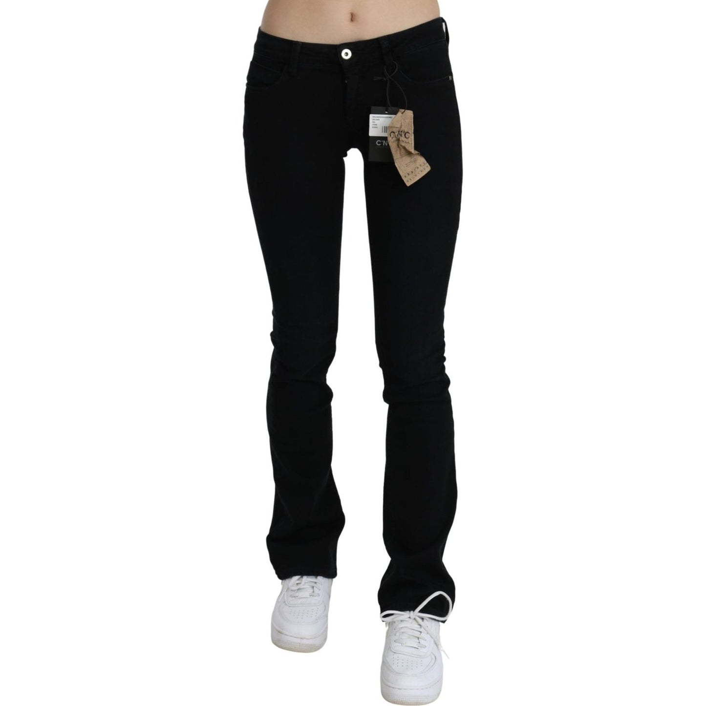 Costume National Chic Black Slim Fit Low Waist Denim Jeans & Pants Costume National