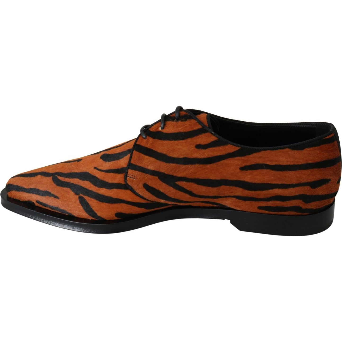 Dolce & Gabbana Tiger Pattern Dress Shoes with Pony Hair Dolce & Gabbana