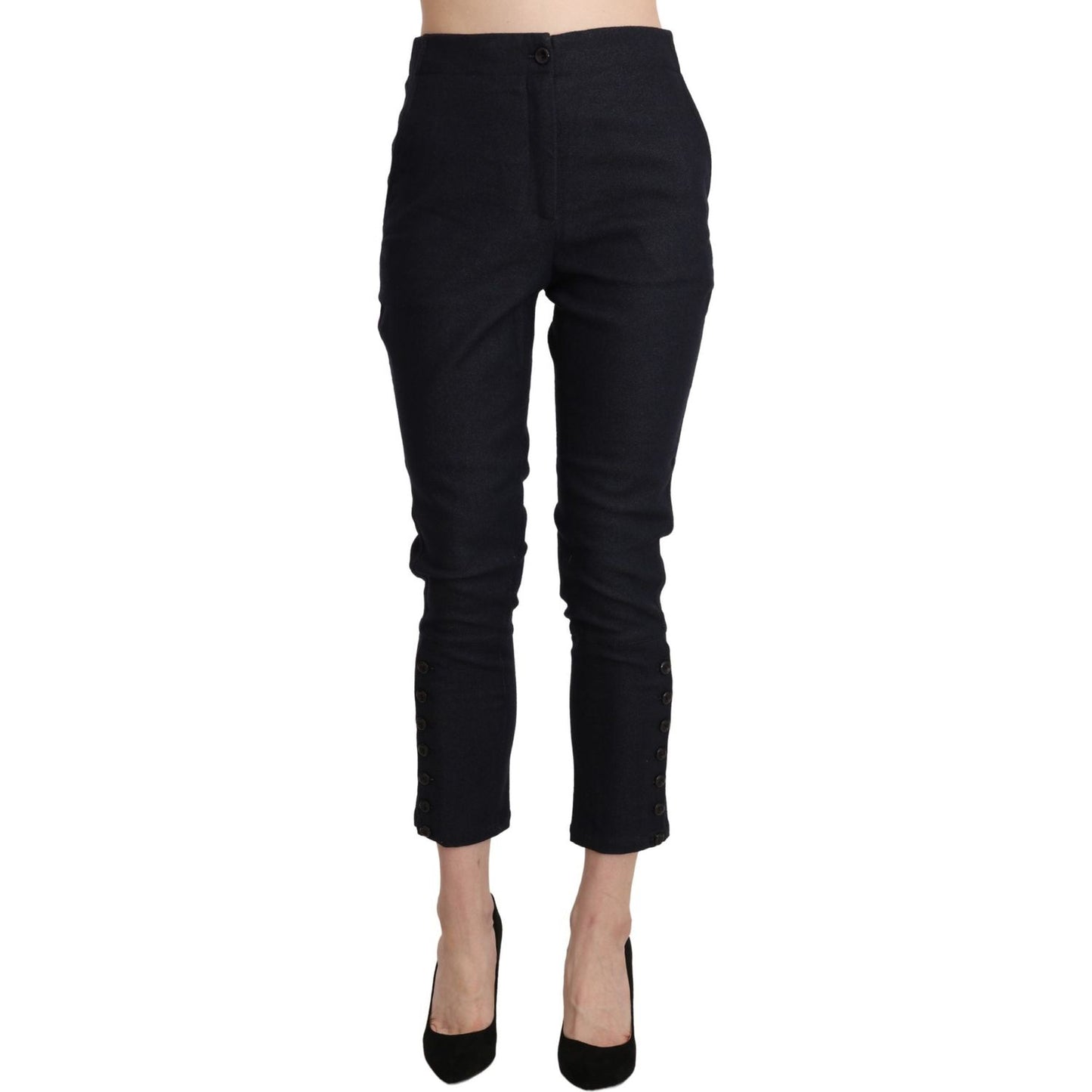 Ermanno Scervino Chic High Waist Cropped Capri Pants Jeans & Pants Ermanno Scervino