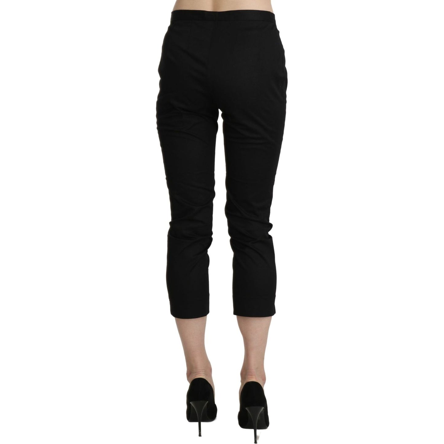 BENCIVENGA Elegant High Waist Skinny Cropped Pants Jeans & Pants BENCIVENGA