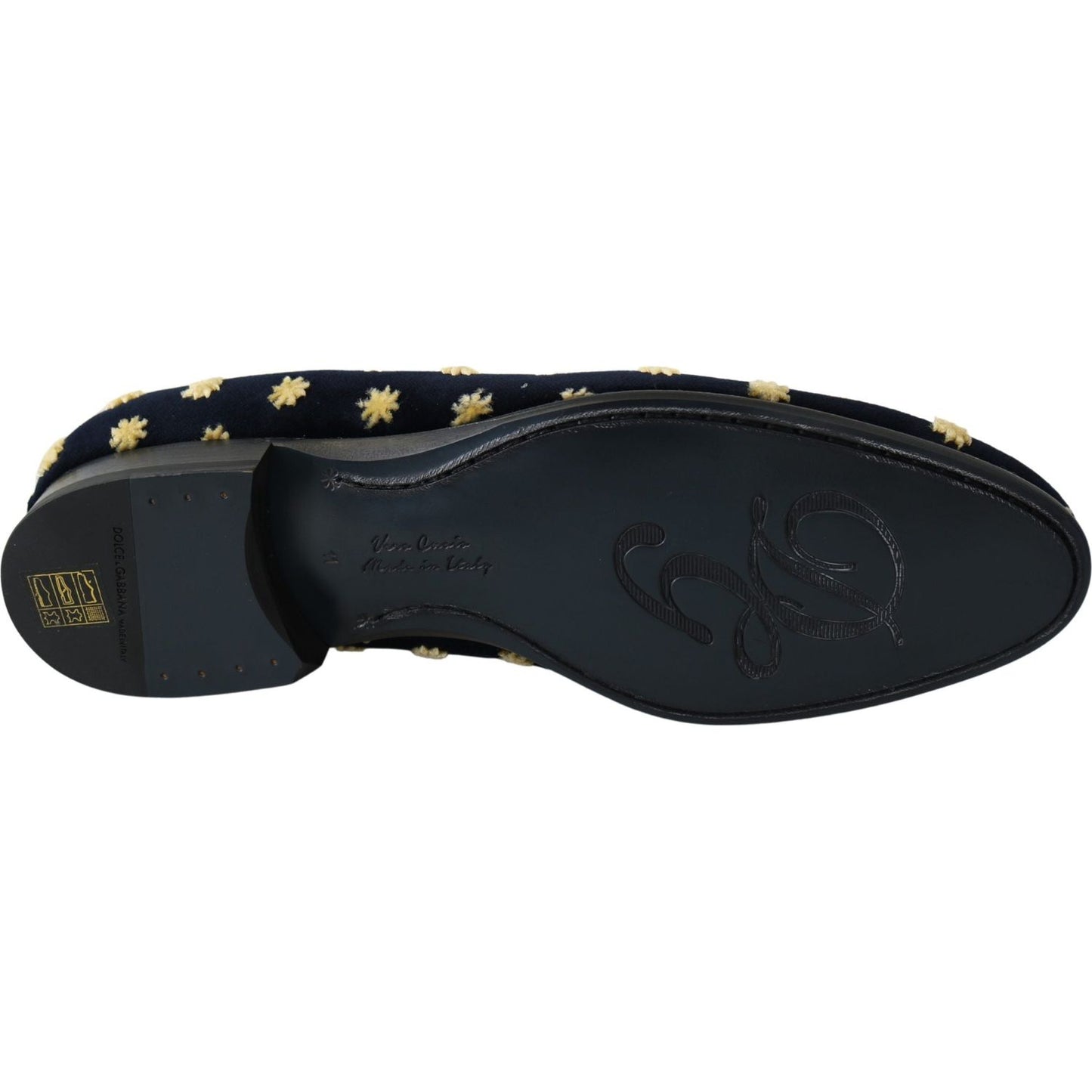 Dolce & Gabbana Elegant Velvet Crown Embroidery Loafers Dolce & Gabbana