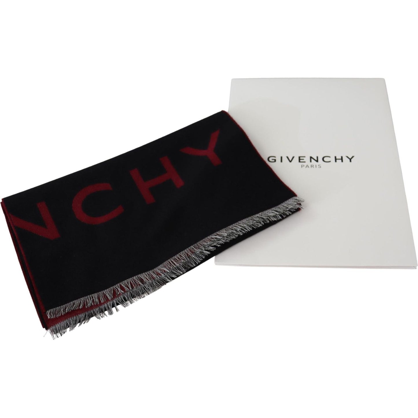 Givenchy Elegant Unisex Wool Silk Blend Scarf Wool Wrap Shawls Givenchy