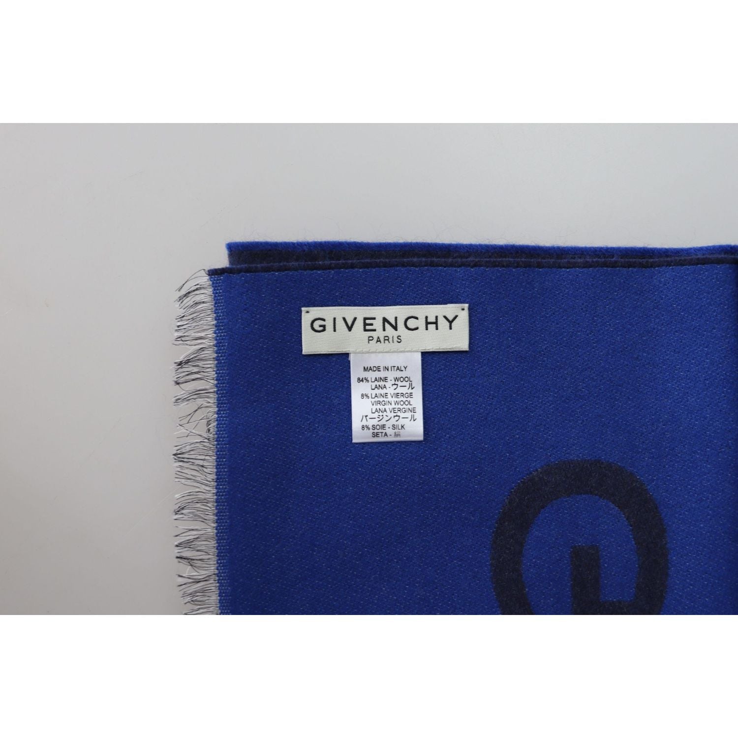 Givenchy Elegant Unisex Wool Silk Blend Scarf