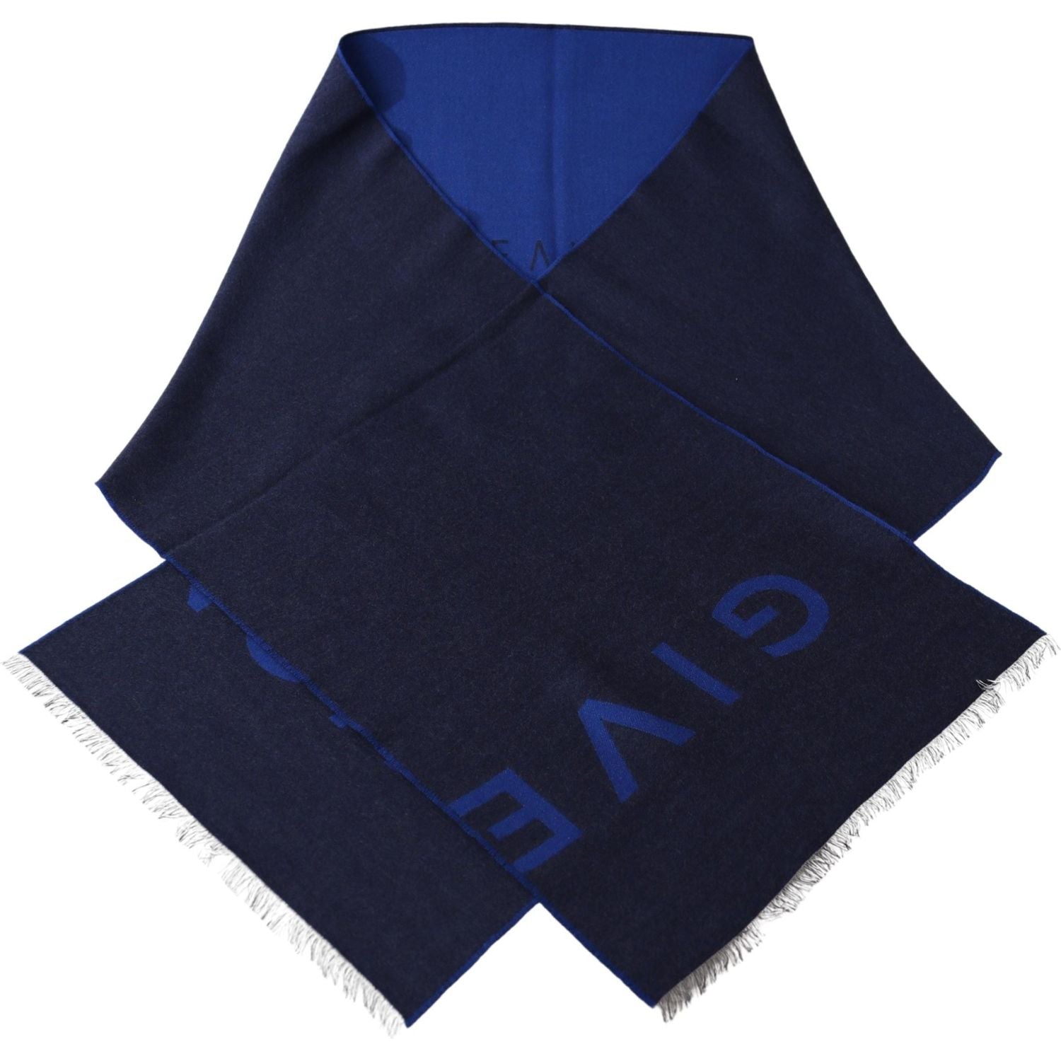 Givenchy Elegant Unisex Wool Silk Blend Scarf