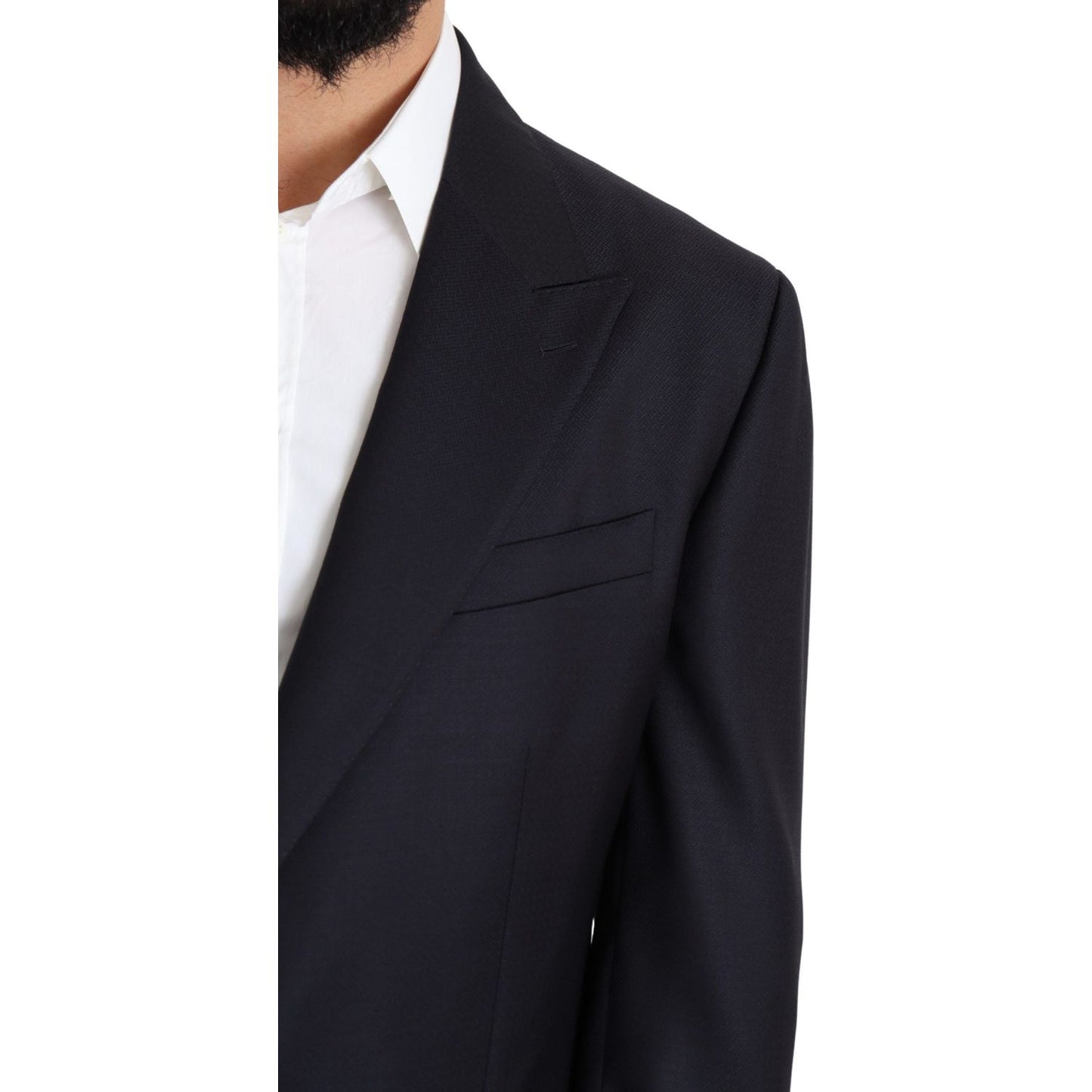 Dolce & Gabbana Elegant Black Virgin Wool Men's Blazer Dolce & Gabbana