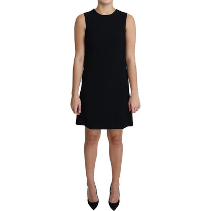 Dolce & Gabbana Elegant Sleeveless Black A-Line Mini Dress Dolce & Gabbana