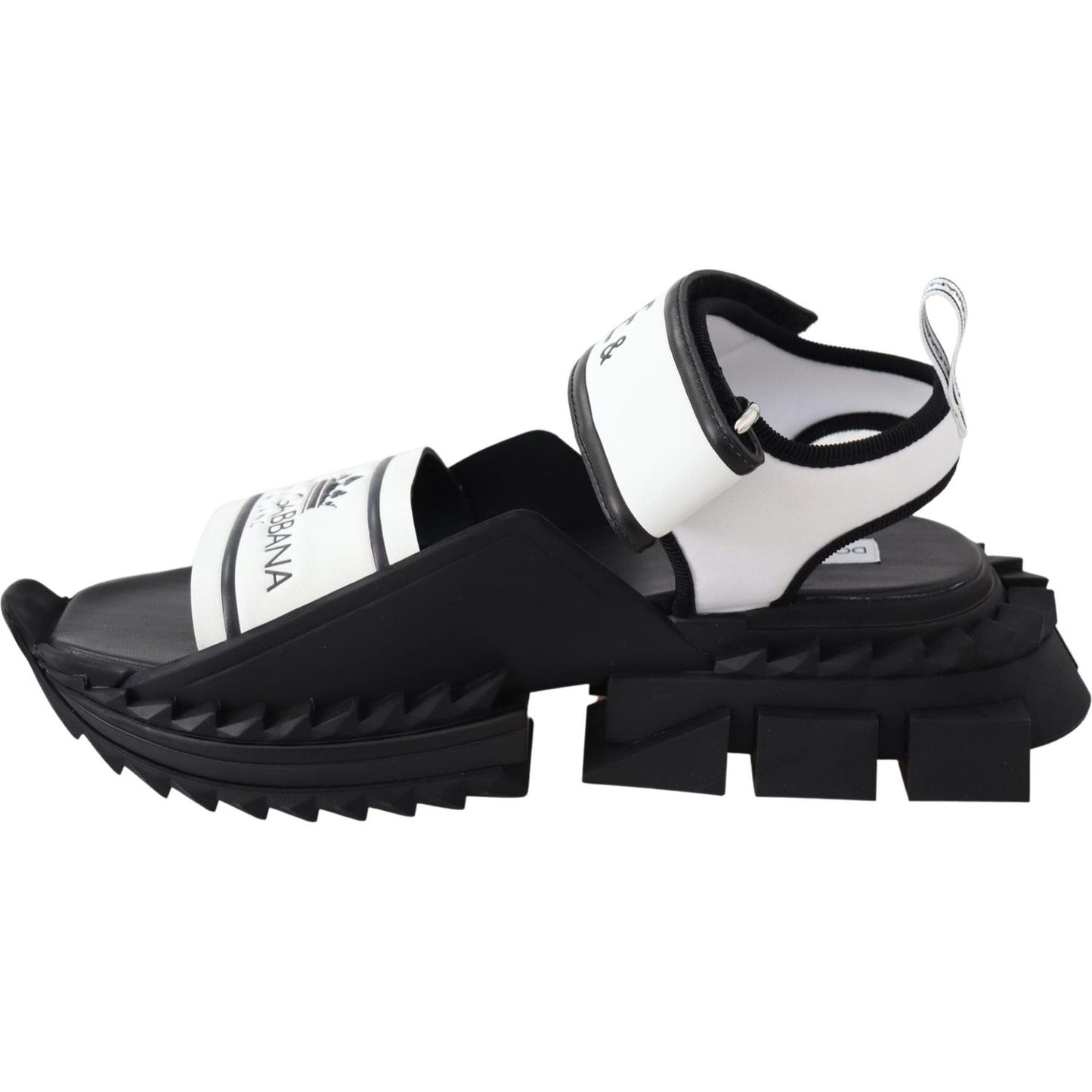 Dolce & Gabbana Super King Slider Sandals in Monochrome Dolce & Gabbana