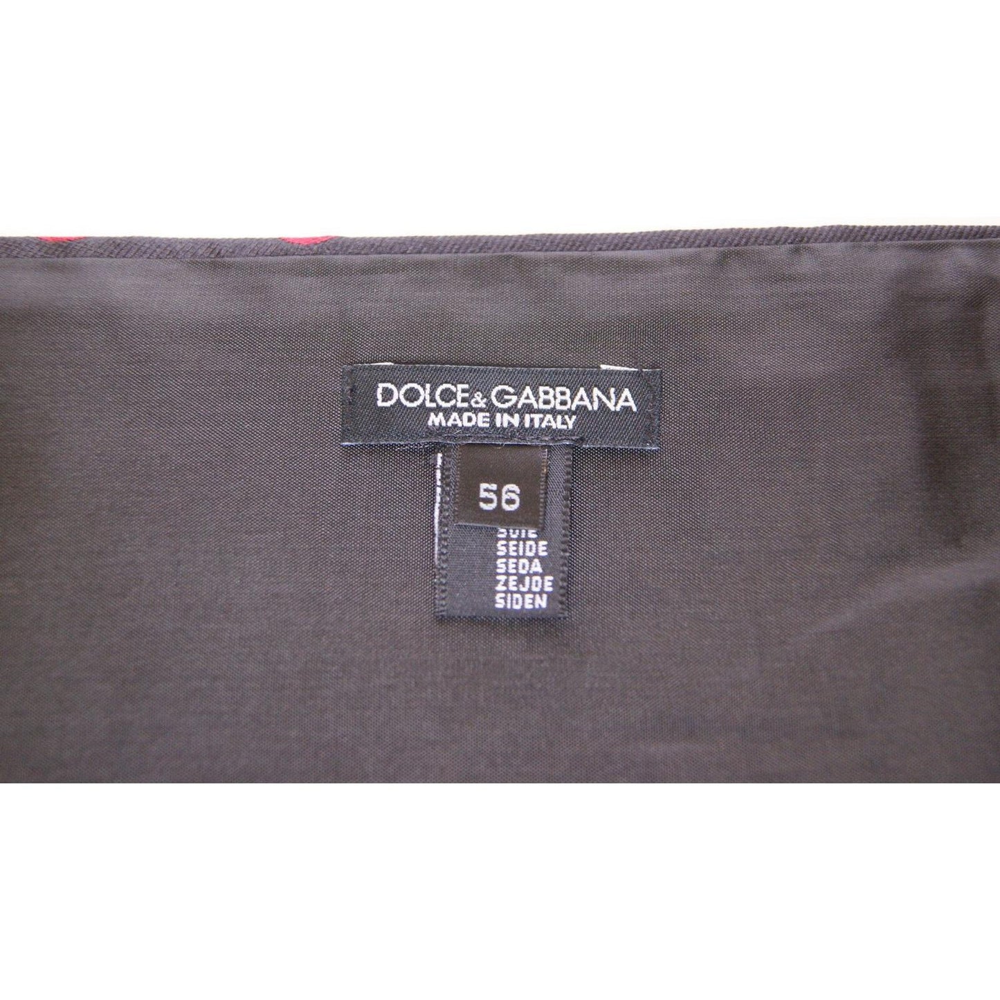 Dolce & Gabbana Exquisite Black Silk Cummerbund with Red Polka Dots Dolce & Gabbana