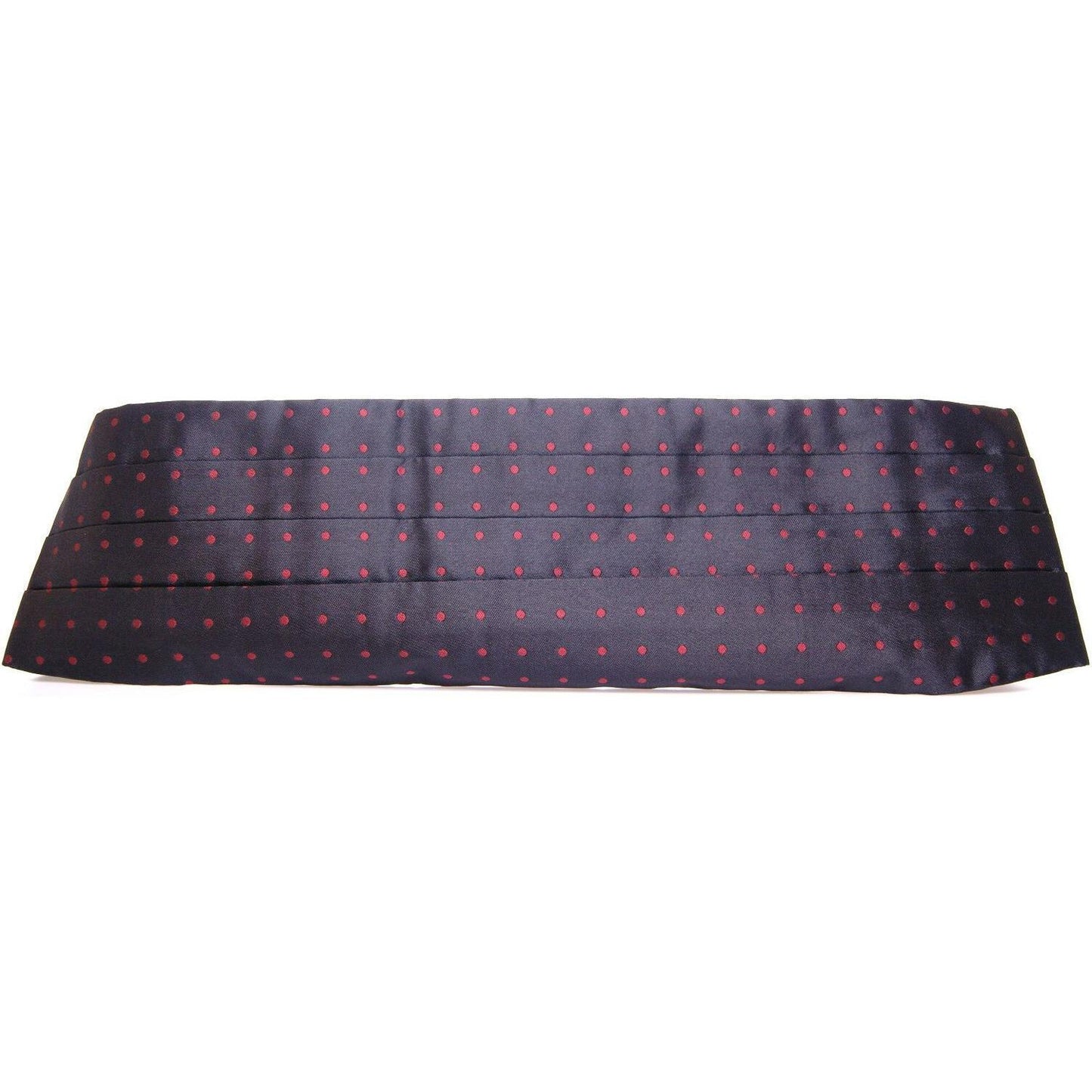 Dolce & Gabbana Elegant Silk Black Cummerbund with Red Polka Dots Dolce & Gabbana