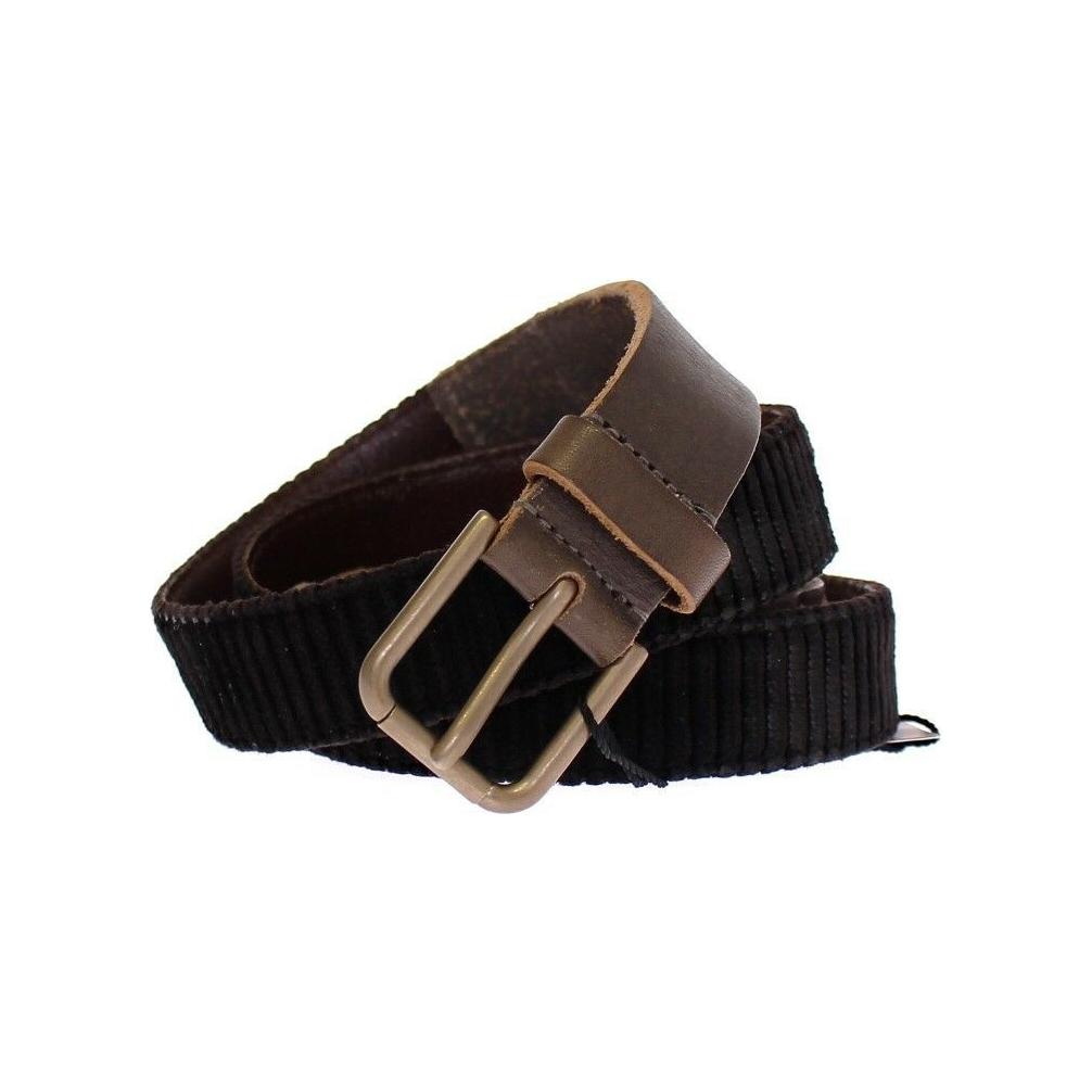 Dolce & Gabbana Elegant Leather-Cotton Fusion Men's Belt Belt Dolce & Gabbana