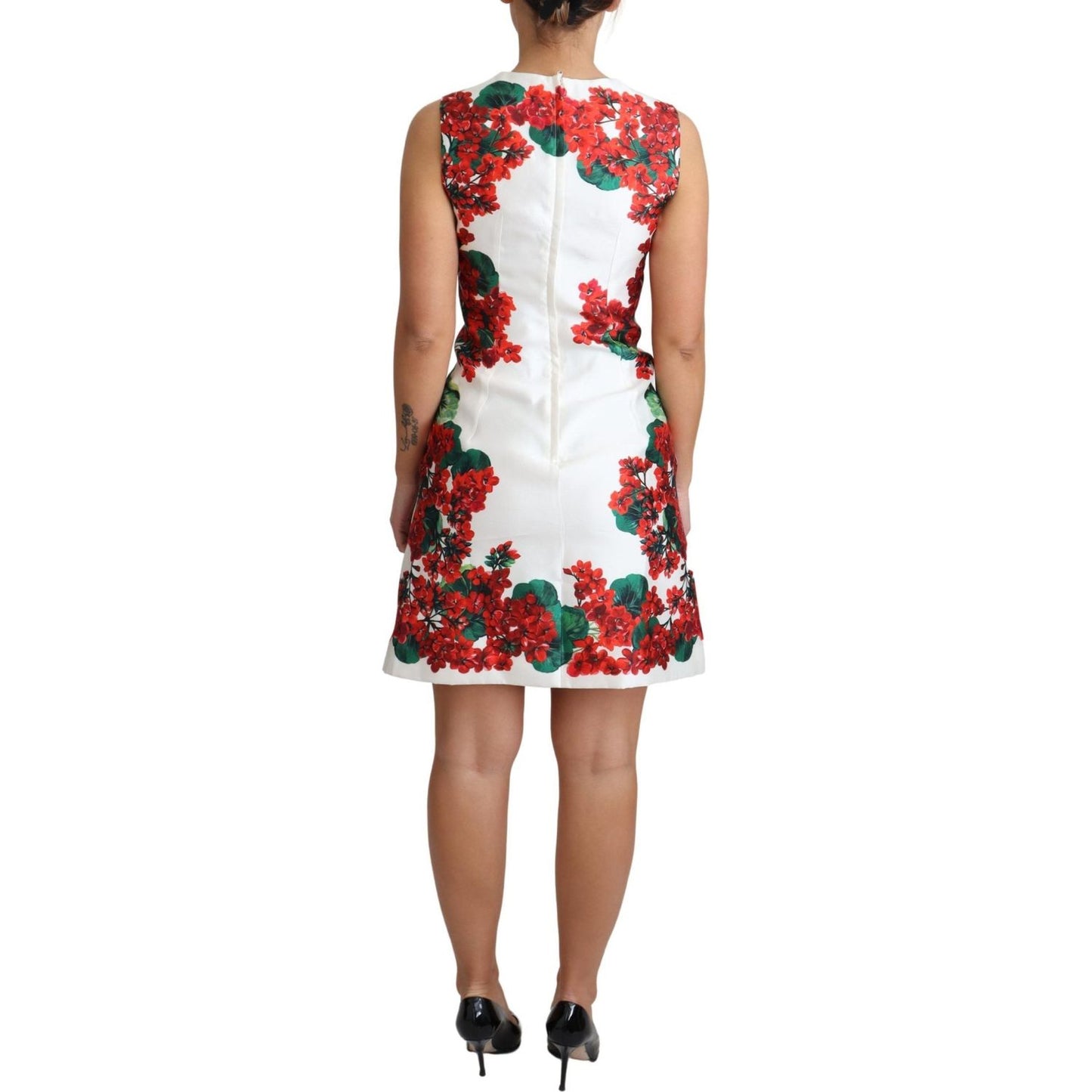 Dolce & Gabbana Sleek Portofino Motif Silk Mini Dress Dolce & Gabbana