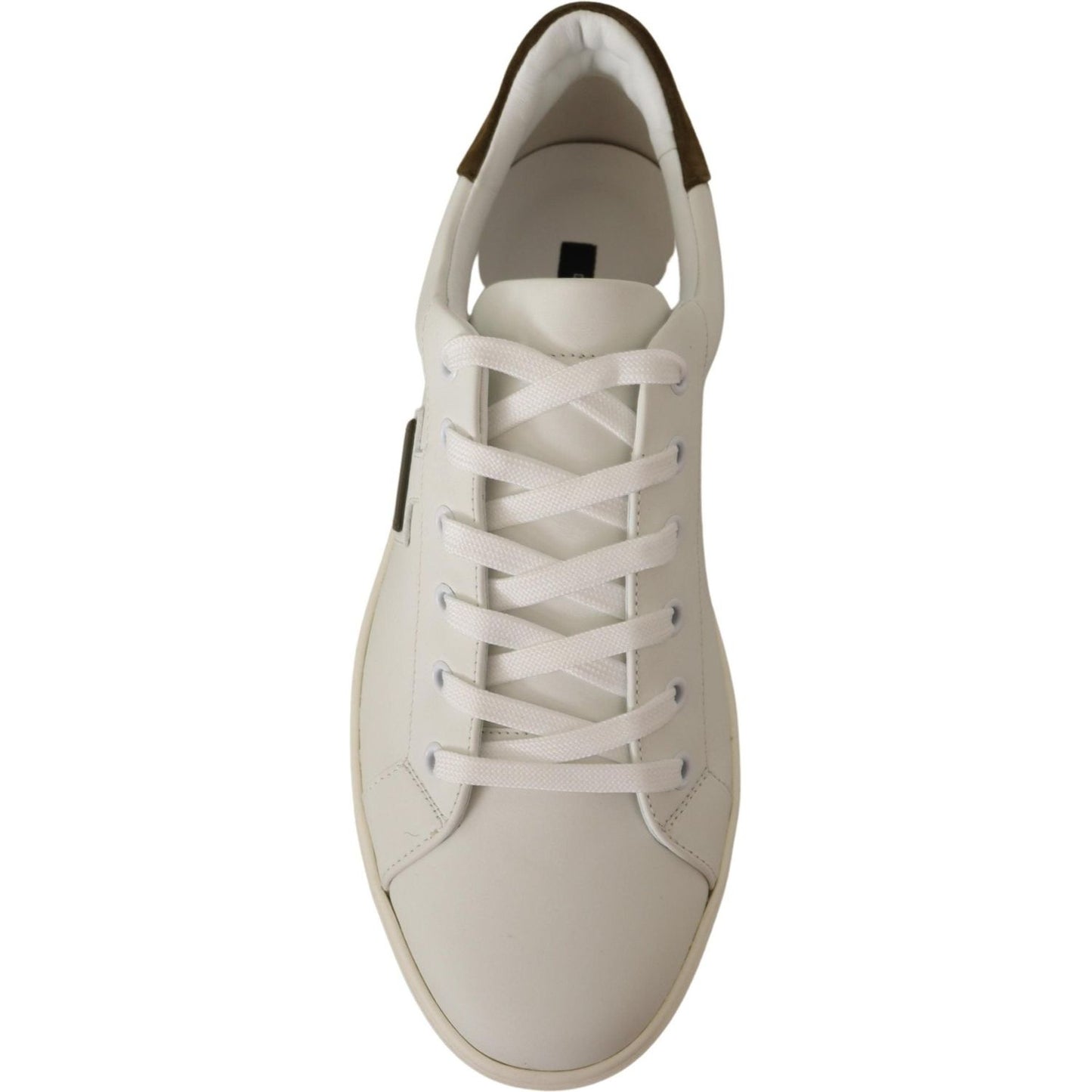 Dolce & Gabbana Chic White Leather Sneakers for Men Dolce & Gabbana