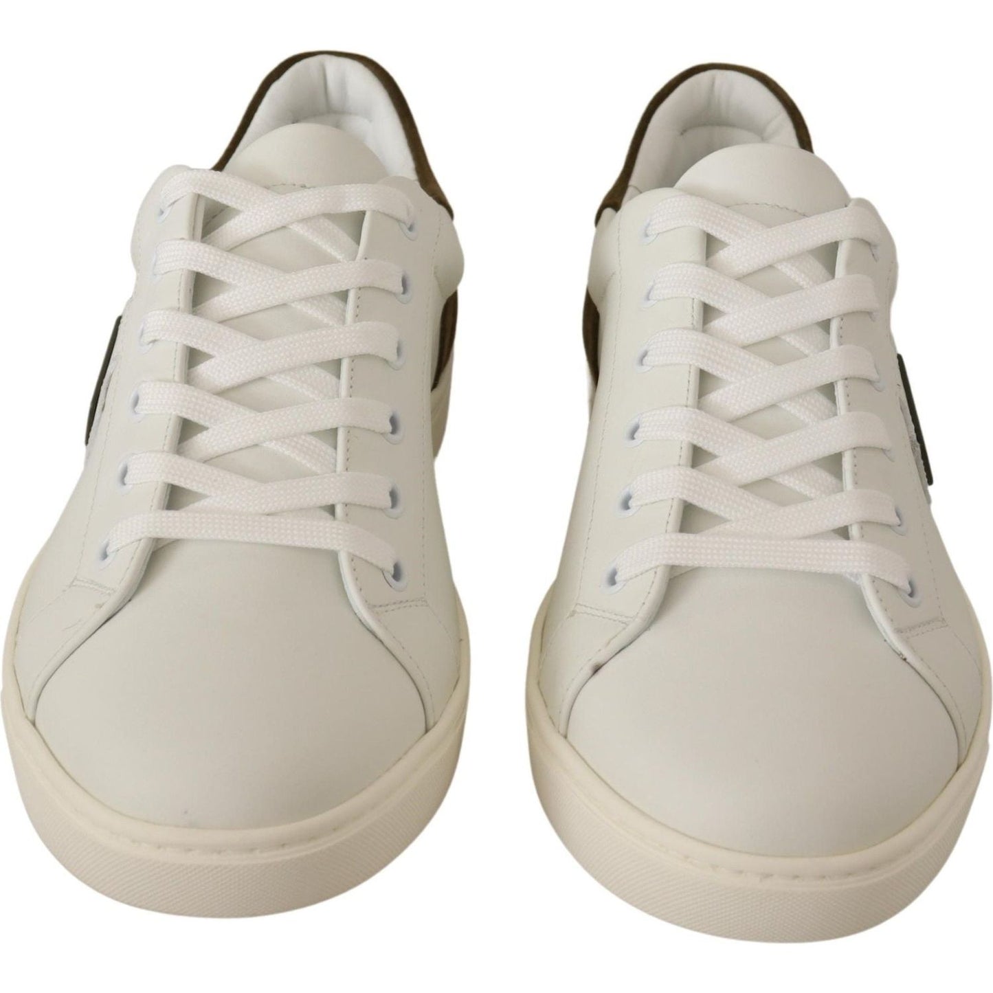 Dolce & Gabbana Chic White Leather Sneakers for Men Dolce & Gabbana