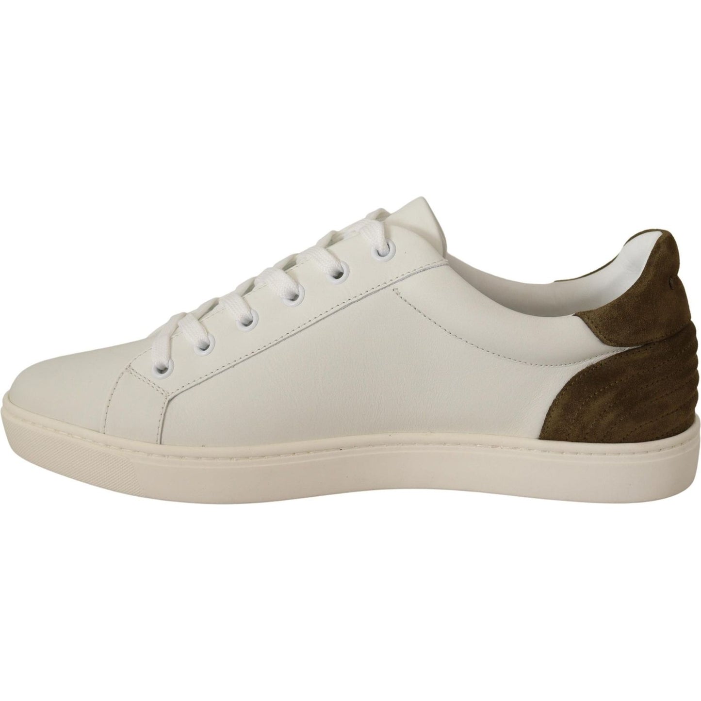 Dolce & Gabbana Chic White Leather Sneakers for Men Dolce & Gabbana