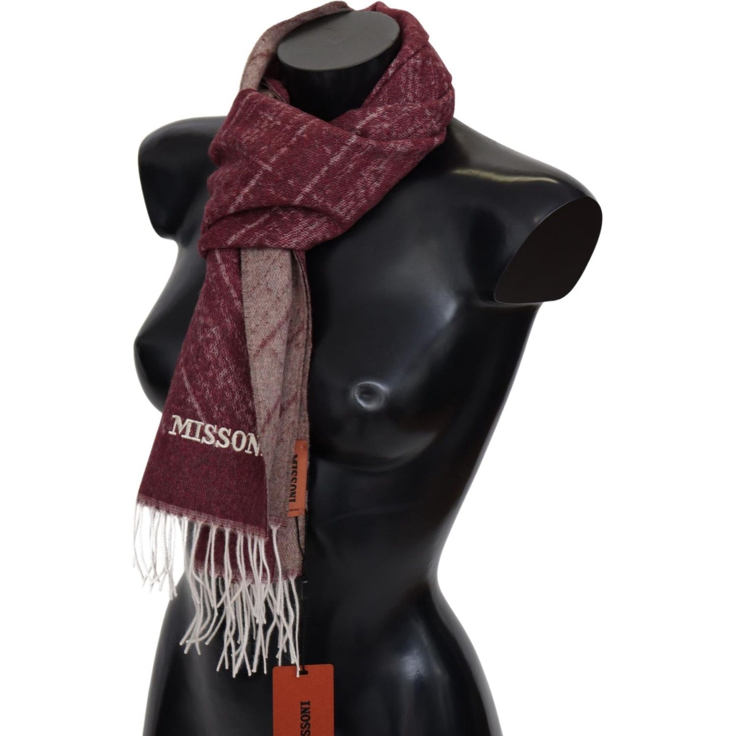 Missoni Elegant Cashmere Fringed Scarf Missoni