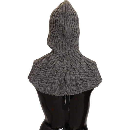 Dolce & Gabbana Elegant Cashmere Hood Scarf in Gray Dolce & Gabbana