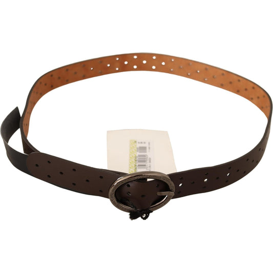 Costume National Elegance Redefined: Chic Brown Fashion Belt WOMAN BELTS Costume National