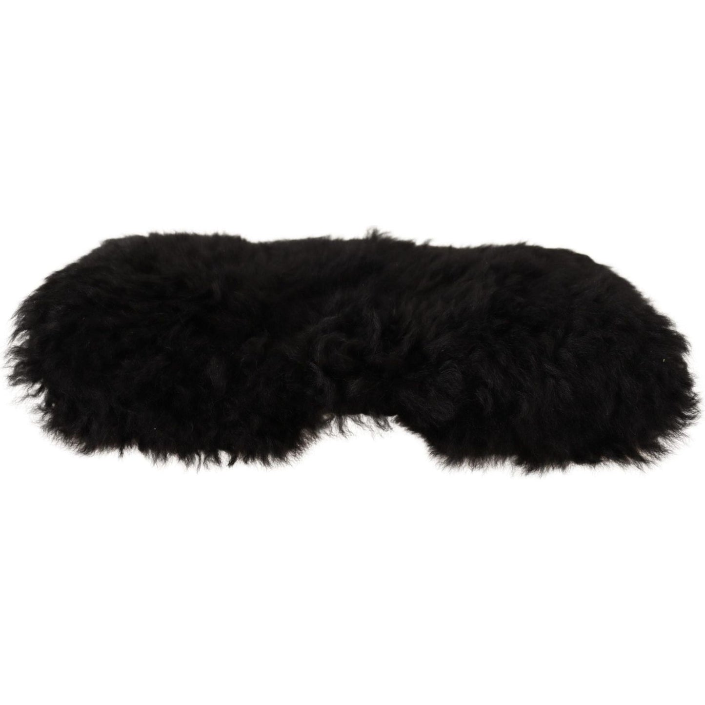 Dolce & Gabbana Elegant Black Cashmere Alpaca Fur Beanie Beanie Hat Dolce & Gabbana