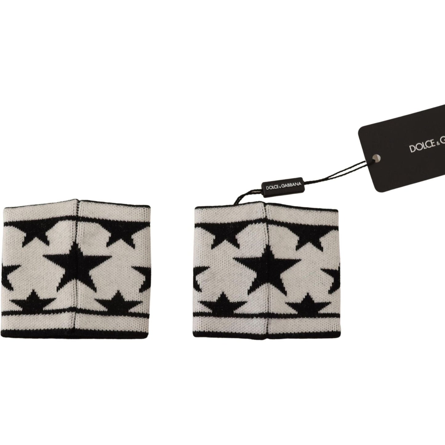 Dolce & Gabbana Elegant Monochrome Wool Wristband Set Dolce & Gabbana