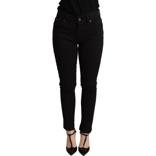 Dolce & Gabbana Elegant Slim Black Skinny Jeans Dolce & Gabbana