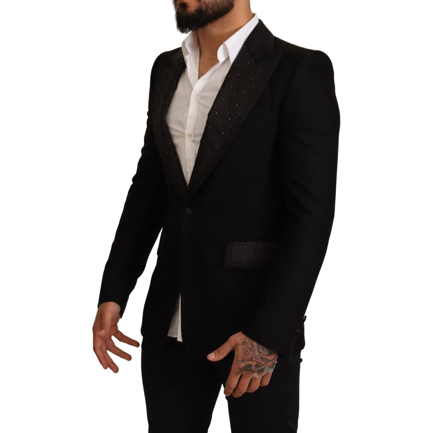 Dolce & Gabbana Elegant Slim Fit Black Blazer Jacket Dolce & Gabbana