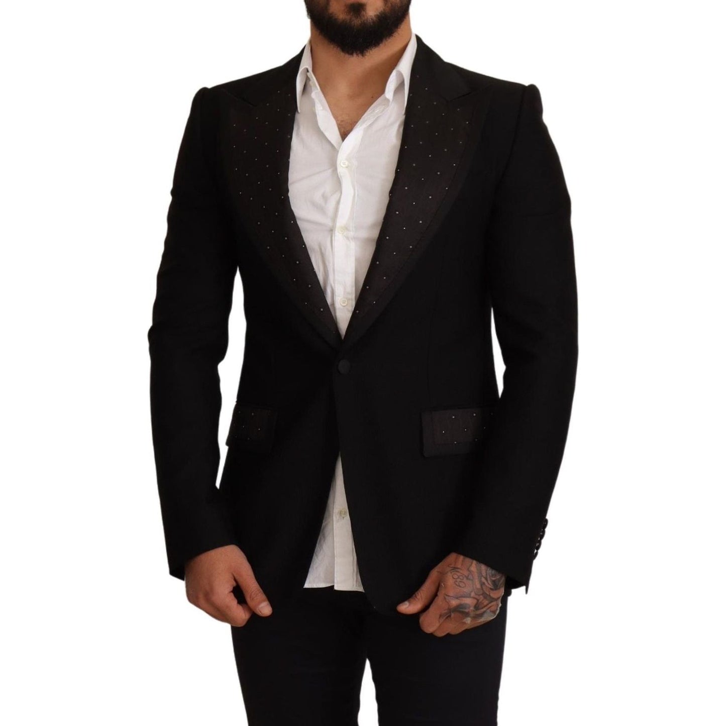 Dolce & Gabbana Elegant Slim Fit Black Blazer Jacket Dolce & Gabbana