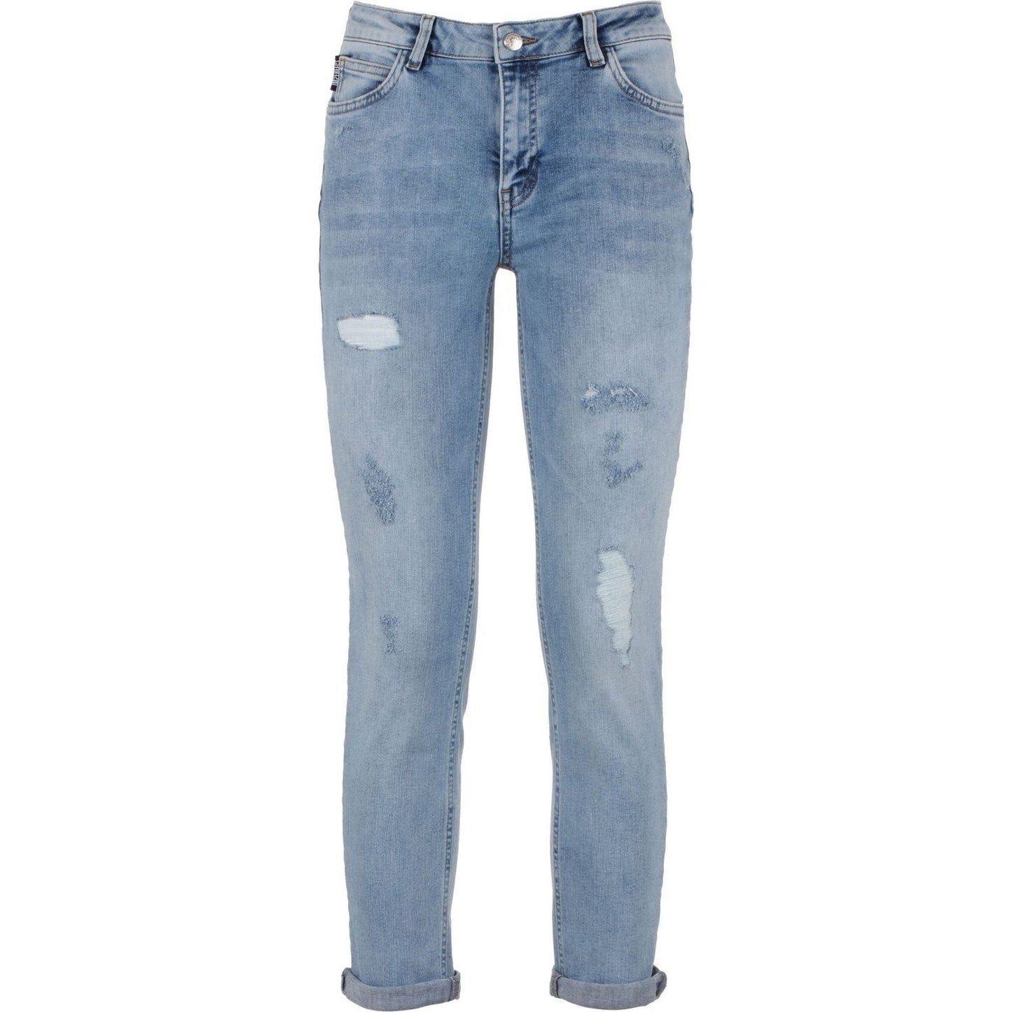 Imperfect Blue Cotton Women's Jean Imperfect