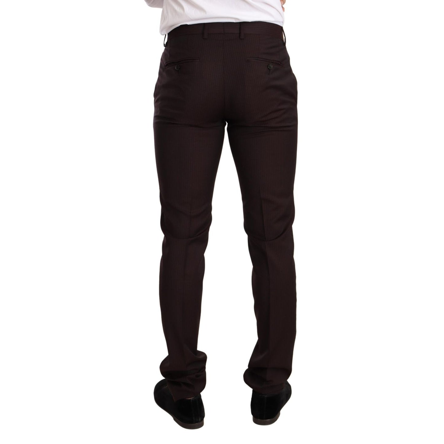 Dolce & Gabbana Bordeaux Wool MARTINI Slim Fit Suit