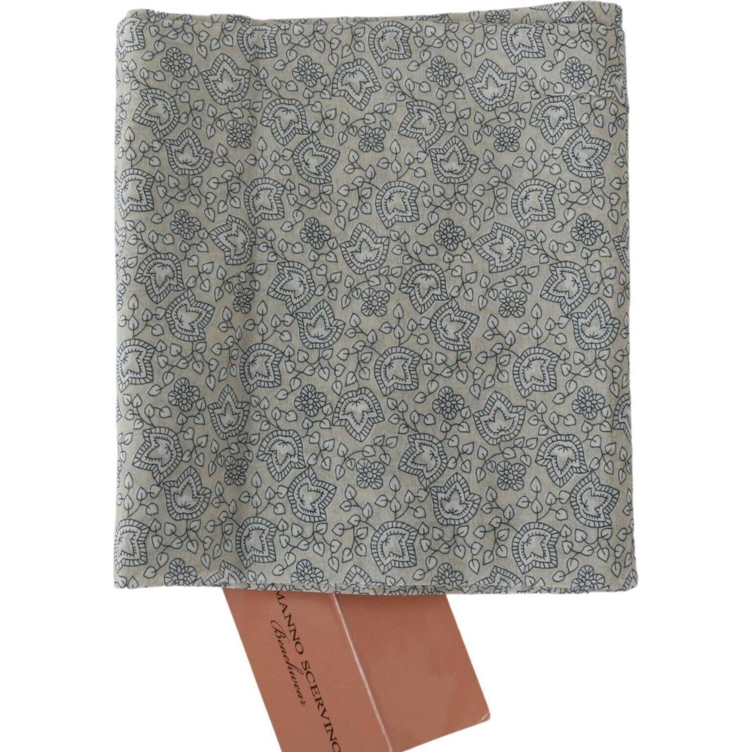 Ermanno Scervino Beige Blue Belt Wrap Beachwear Waist
