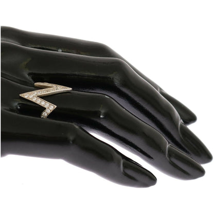 Nialaya Silver Authentic Womens Clear Ring