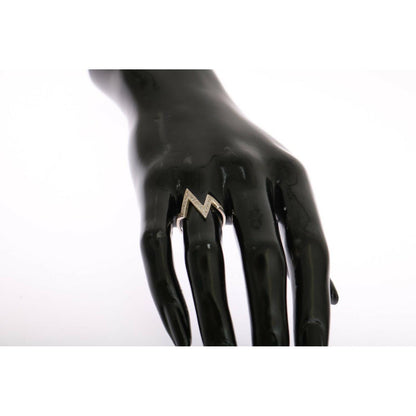 Nialaya Silver Authentic Womens Clear Ring