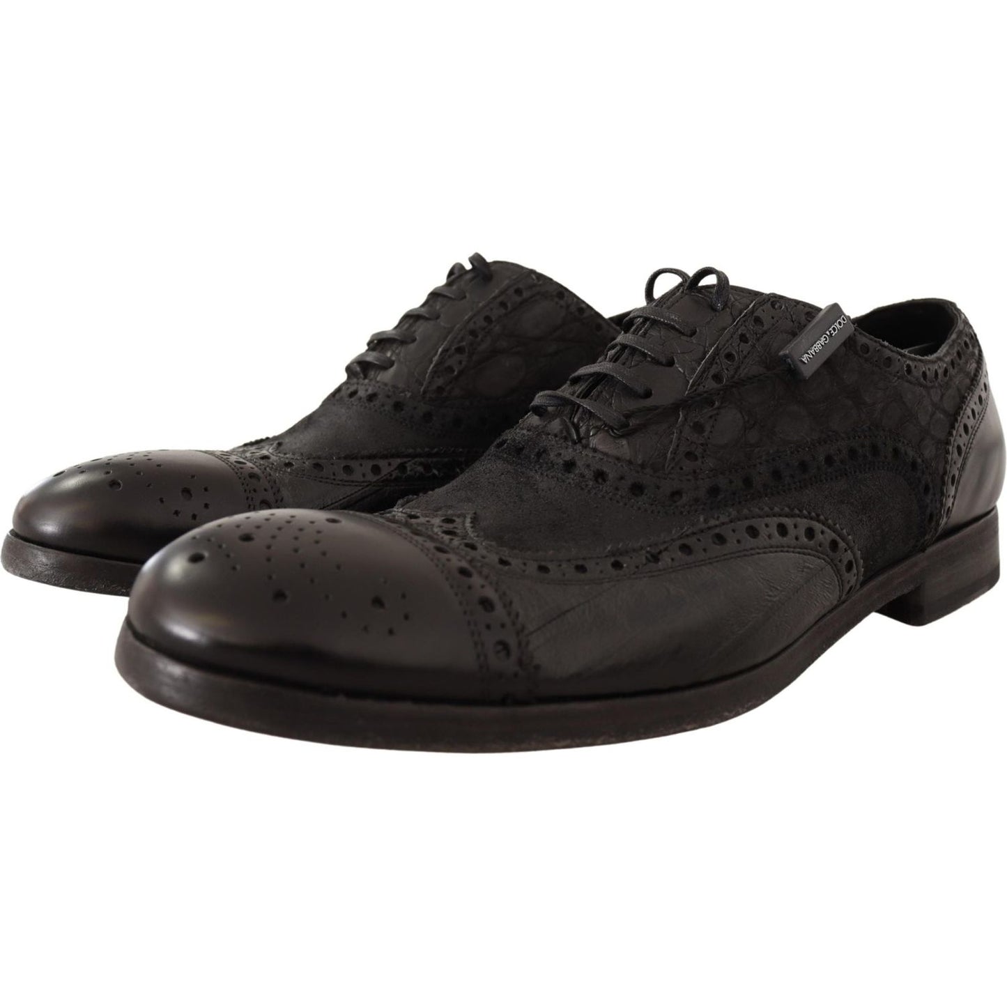 Dolce & Gabbana Exotic Leather Brogue Derby Dress Shoes MAN LOAFERS Dolce & Gabbana