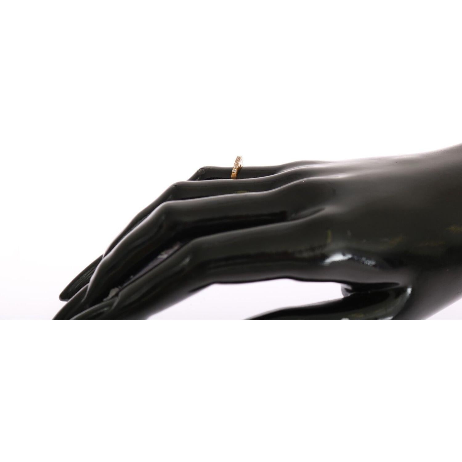 خاتم نيالايا مطلي بالذهب ومرصع بكريستال الزركونيوم اللامع