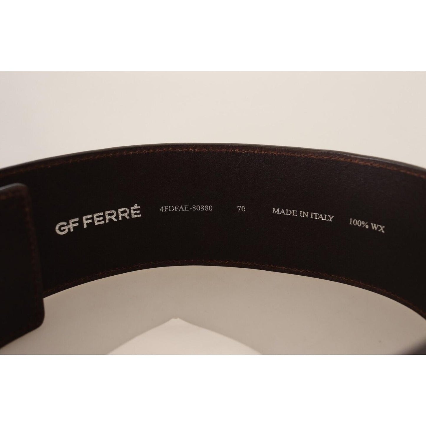 GF Ferre Elegant Genuine Leather Fashion Belt - Chic Brown WOMAN BELTS GF Ferre