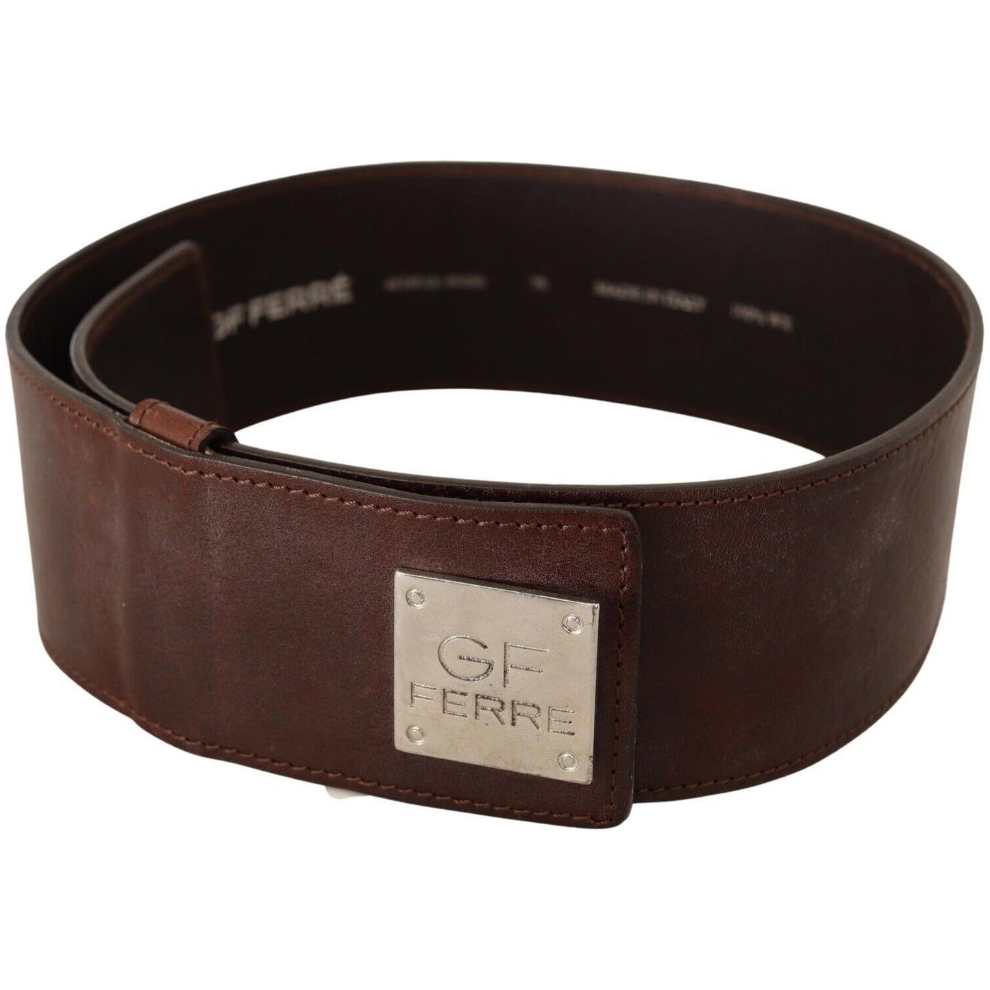 GF Ferre Elegant Genuine Leather Fashion Belt - Chic Brown WOMAN BELTS GF Ferre