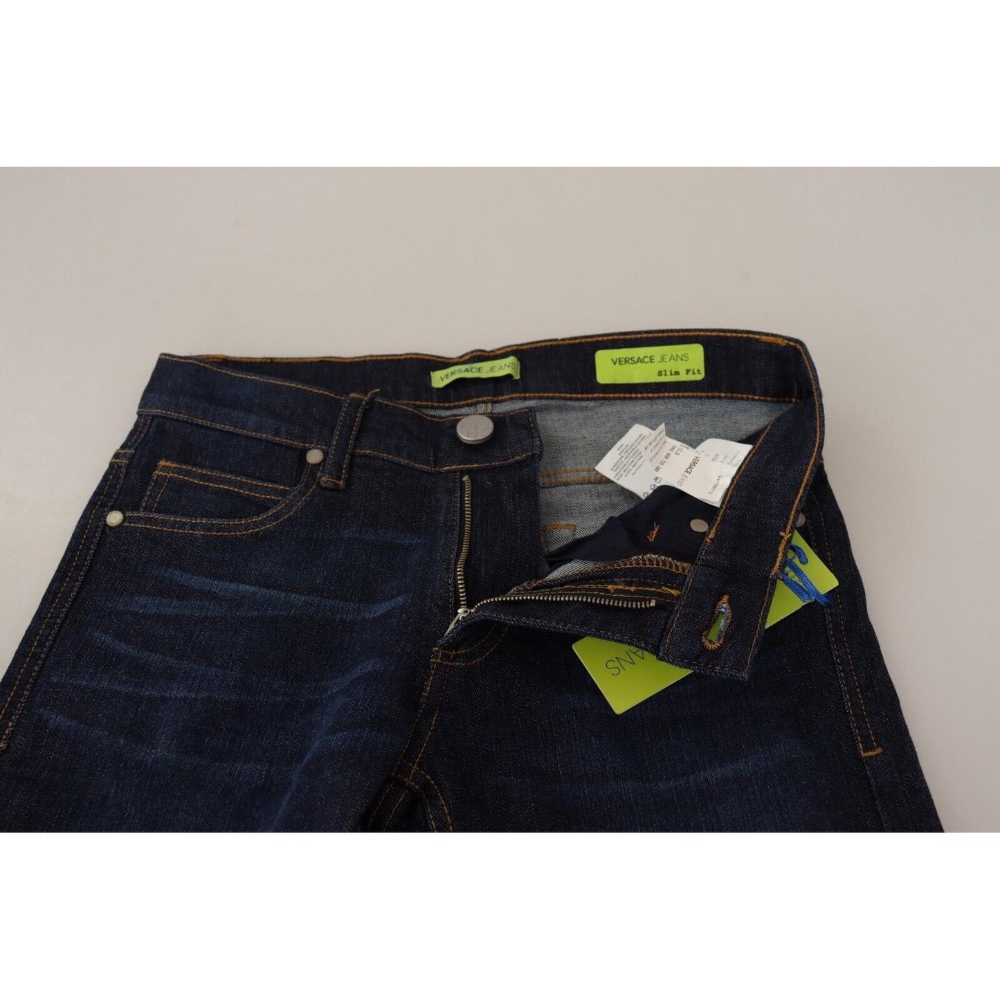 Versace Jeans Elegant Low Waist Skinny Designer Jeans Jeans & Pants Versace Jeans