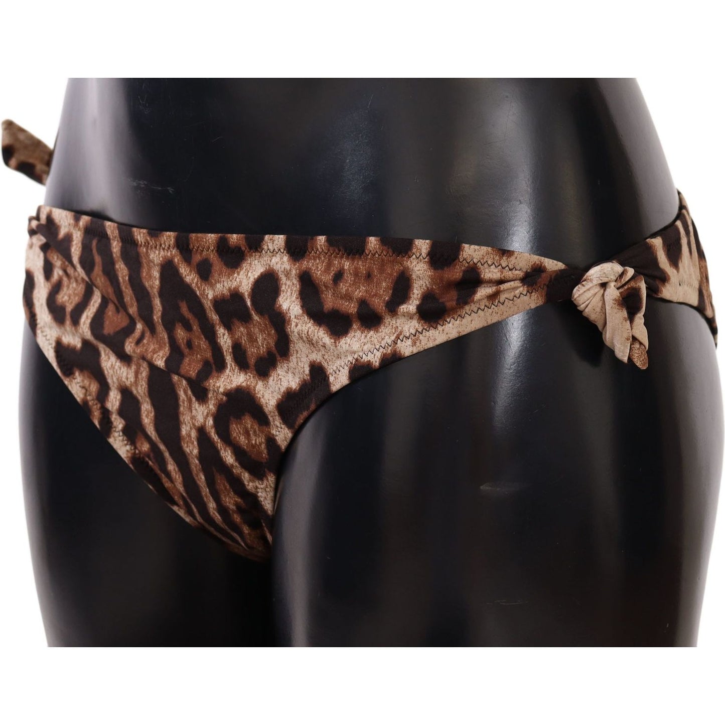 Dolce & Gabbana Elegant Leopard Print Bikini Bottom WOMAN SWIMWEAR Dolce & Gabbana