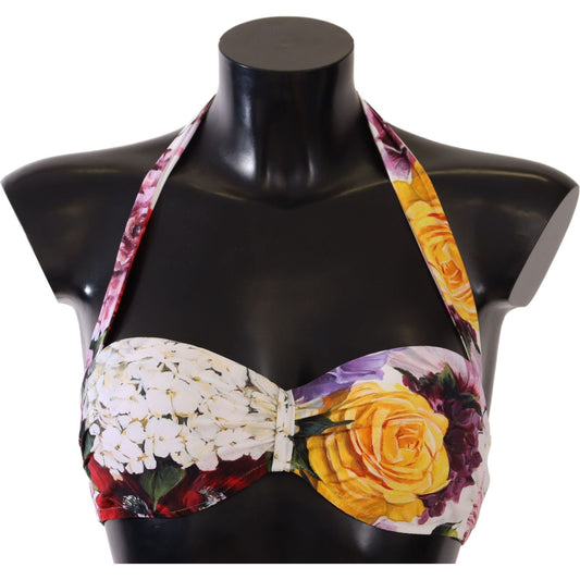 Dolce & Gabbana Chic Floral Print Bikini Top - Summer Essential WOMAN SWIMWEAR Dolce & Gabbana