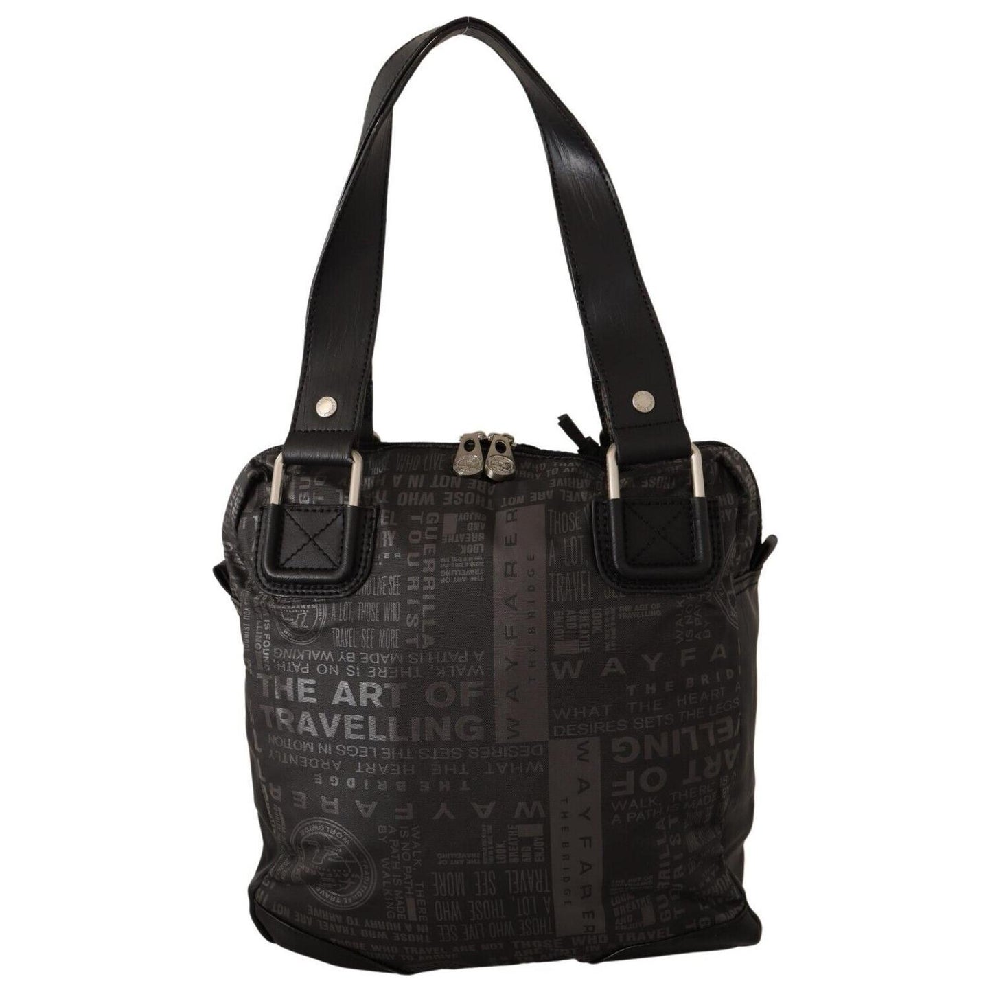 WAYFARER Black Printed Logo Shoulder Handbag Purse Bag