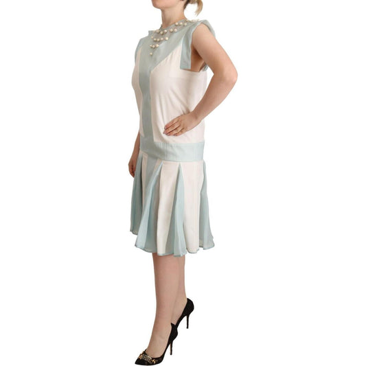 Sergei Grinko Embroidered Pearl Shift Dress Distinction WOMAN DRESSES Sergei Grinko