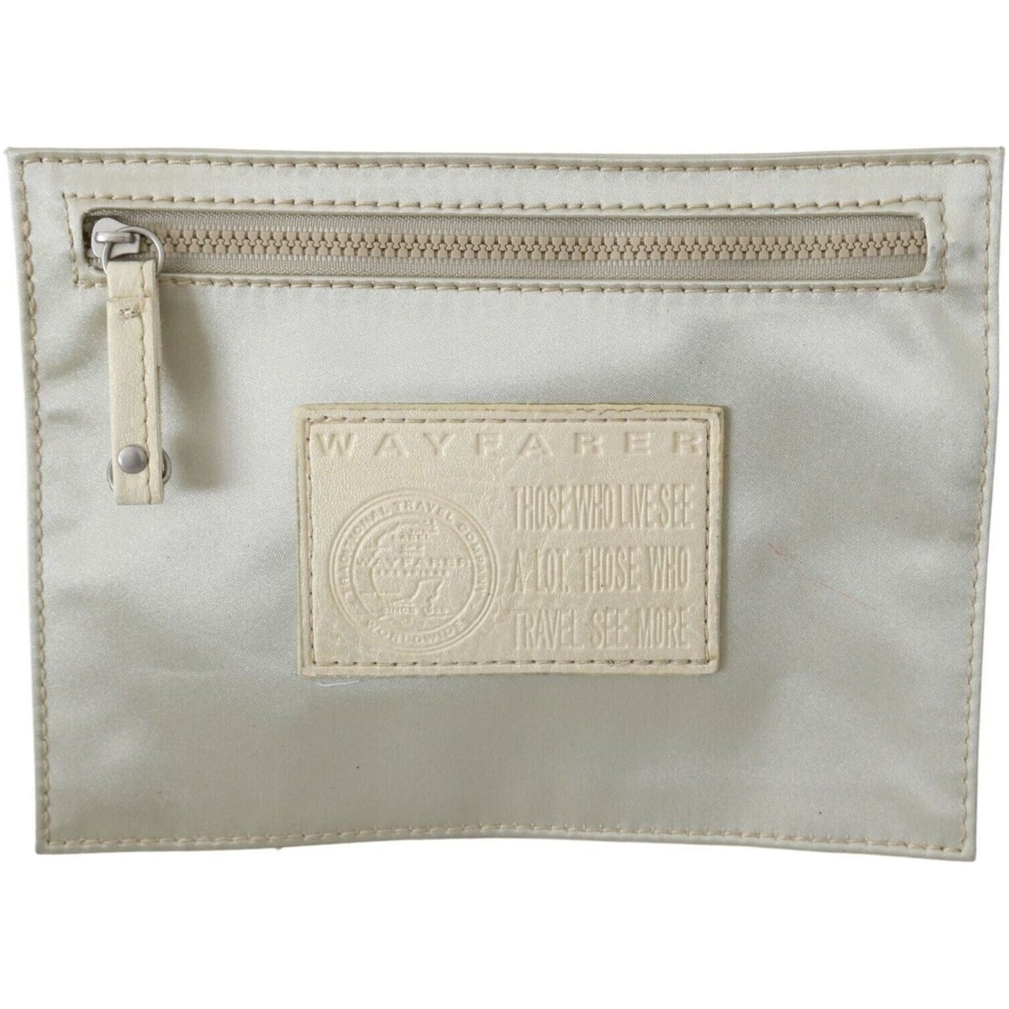 WAYFARER Elegant White Fabric Coin Wallet WOMAN WALLETS WAYFARER