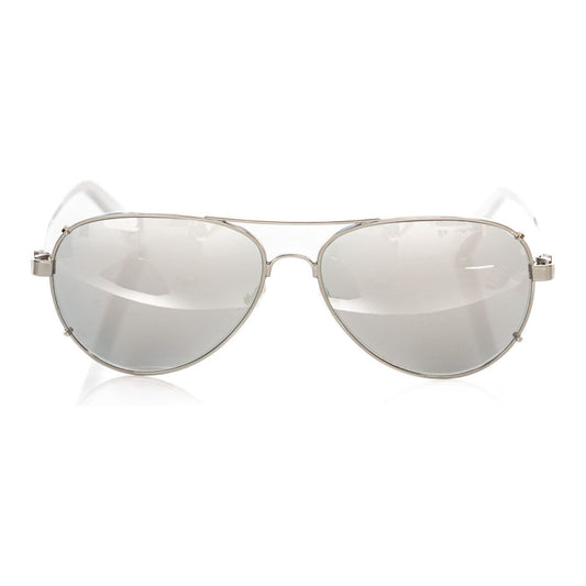 Frankie Morello Silver Metallic Men Sunglass Frankie Morello