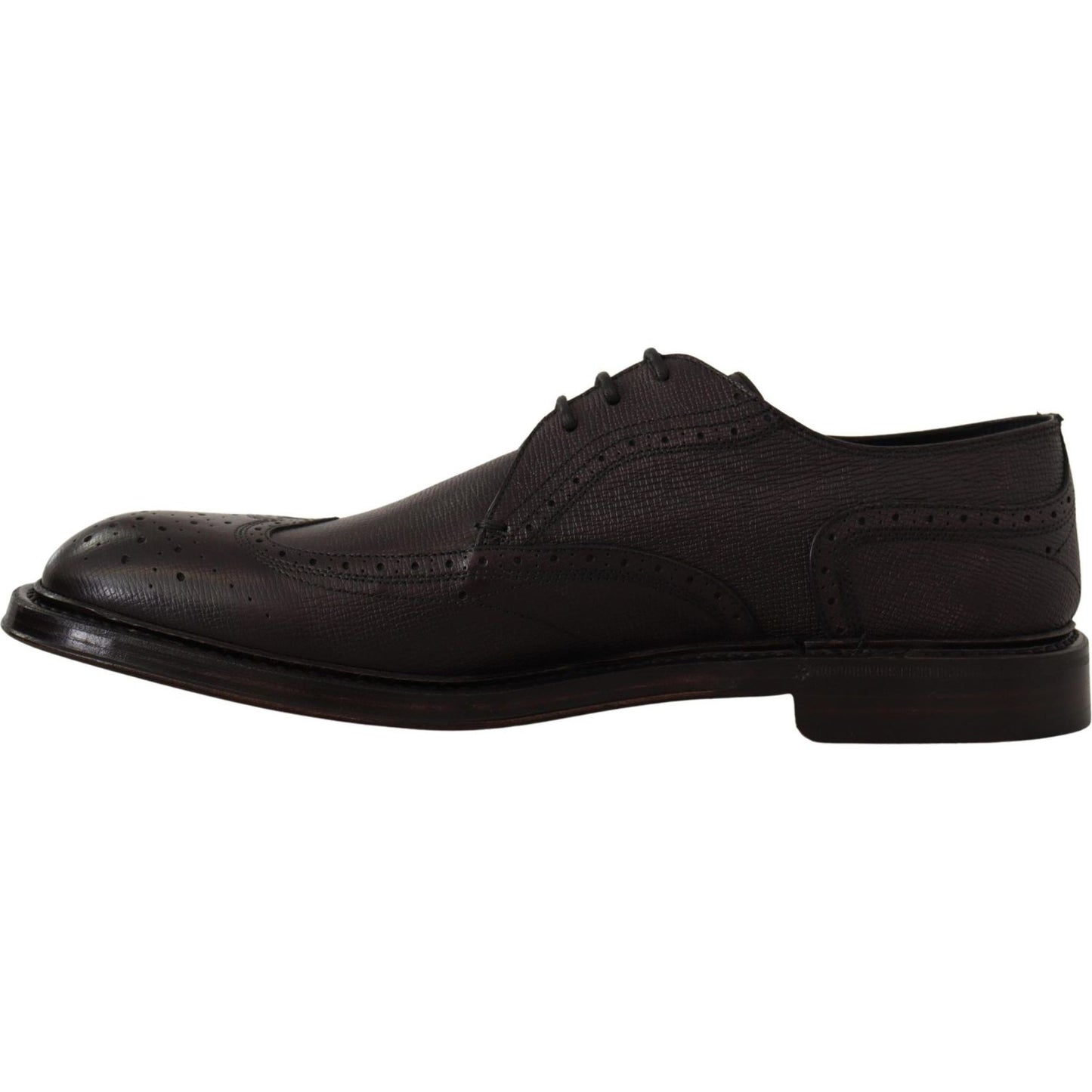 Dolce & Gabbana Elegant Purple Wingtip Men's Formal Shoes Dolce & Gabbana