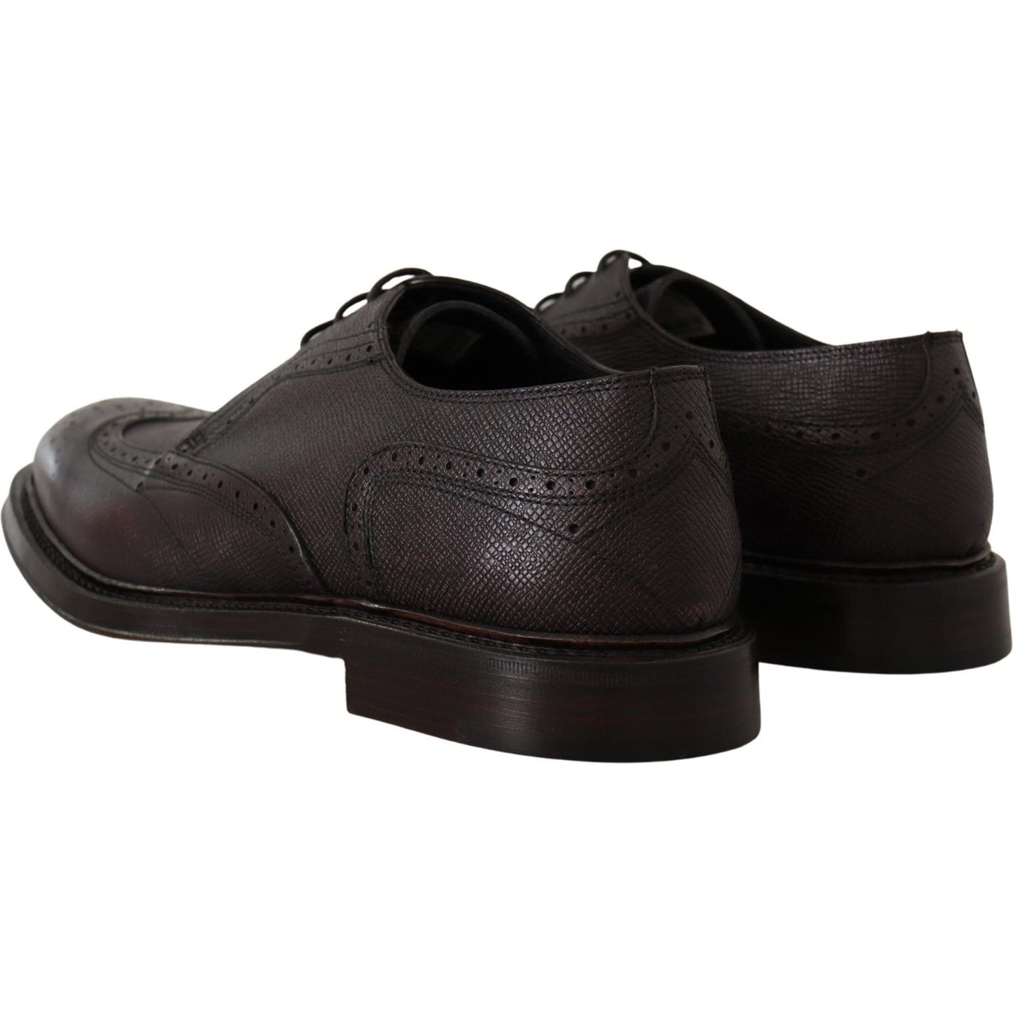 Dolce & Gabbana Elegant Purple Wingtip Men's Formal Shoes Dolce & Gabbana