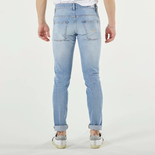 Don The Fuller Chic Light Blue Slim Fit Denim Jeans & Pants Don The Fuller