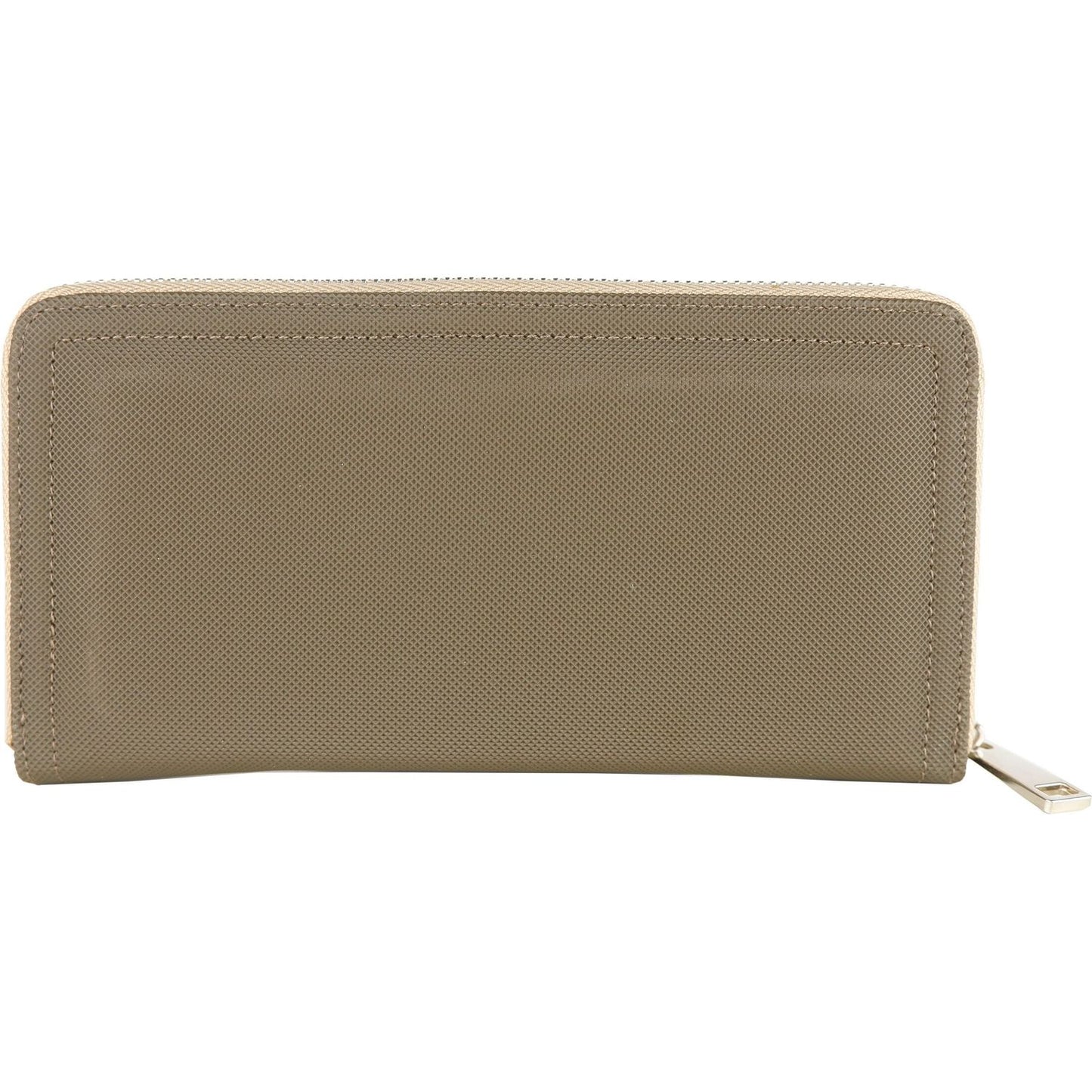 La Martina "Green PVC Women Wallet with Calfskin Accents" La Martina