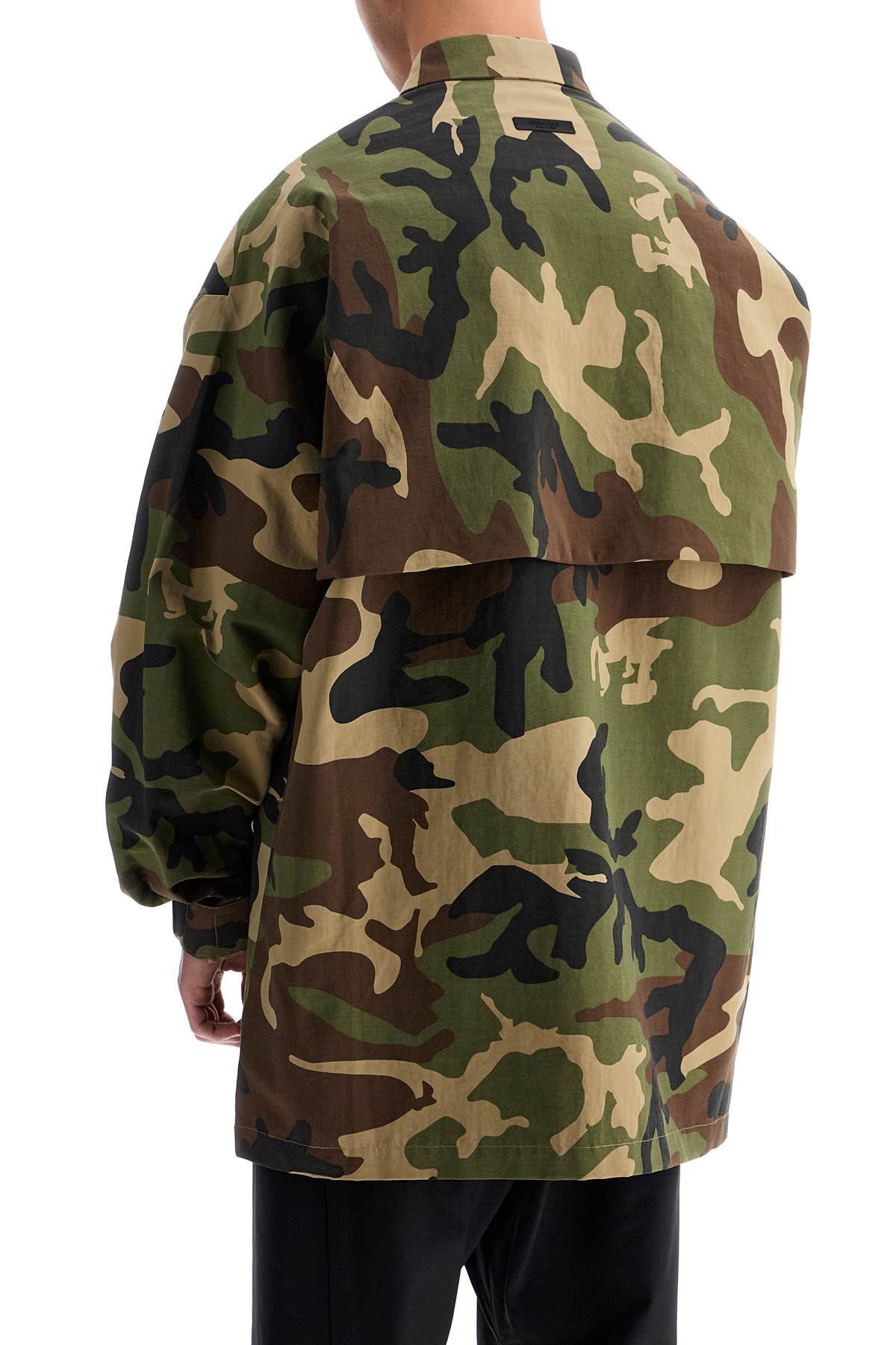 Fear Of God ESSENTIALS nylon camouflage overshirt for Vests Fear Of God ESSENTIALS