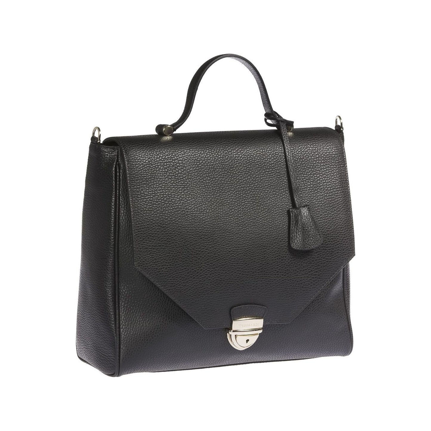 Trussardi Elegant Embossed Leather Handbag Trussardi