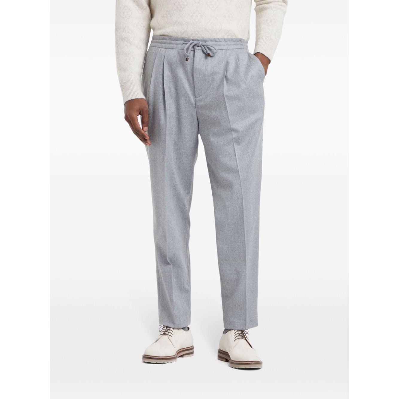 Brunello Cucinelli Trousers Light Grey Trousers Brunello Cucinelli